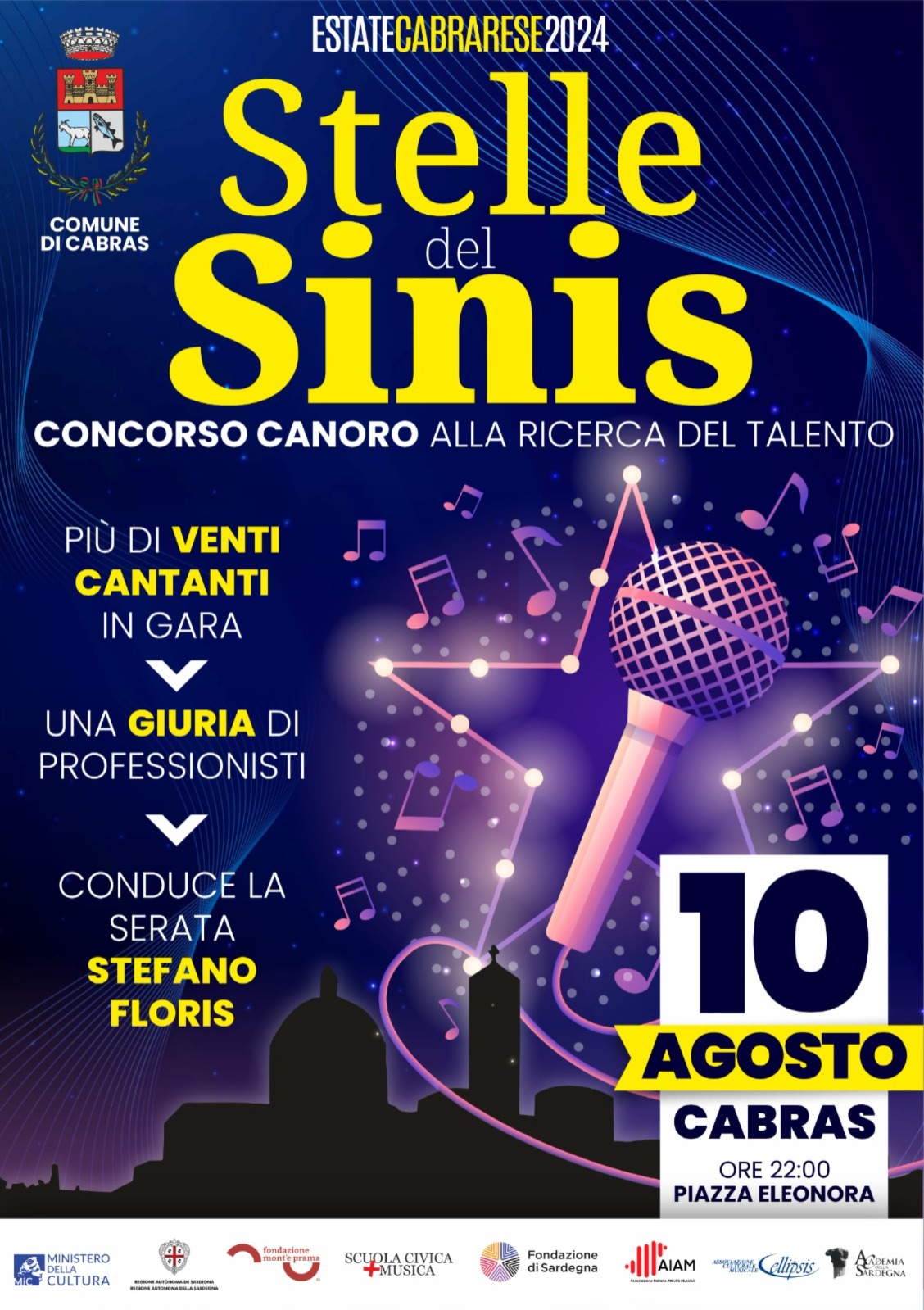 Nella notte delle stelle cadenti, Cabras premierà i talenti della voce con “Stelle del Sinis”